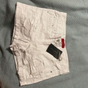 Boutique white ripped shorts NWT
